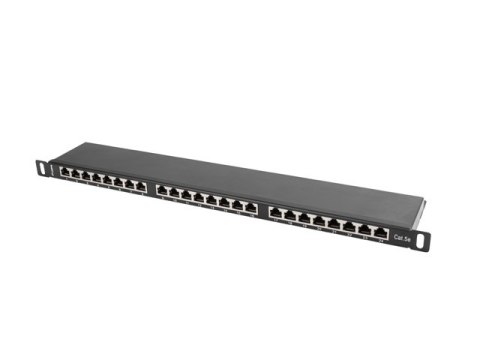 PATCH PANEL 24 PORT 0.5U 19" KAT.5E EKRANOWANY CZARNY LANBERG PATCH PANEL 24 PORT 0.5U 19" KAT.5E EKRANOWANY CZARNY LANBERG