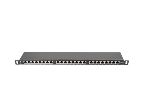 PATCH PANEL 24 PORT 0.5U 19" KAT.5E EKRANOWANY CZARNY LANBERG PATCH PANEL 24 PORT 0.5U 19" KAT.5E EKRANOWANY CZARNY LANBERG