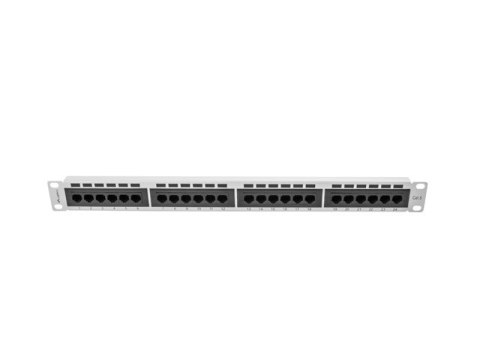 PATCH PANEL 24 PORT 1U 19" KAT.6 SZARY LANBERG PATCH PANEL 24 PORT 1U 19" KAT.6 SZARY LANBERG