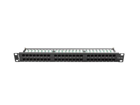 PATCH PANEL 48 PORT 1U 19" KAT.5E CZARNY LANBERG PATCH PANEL 48 PORT 1U 19" KAT.5E CZARNY LANBERG