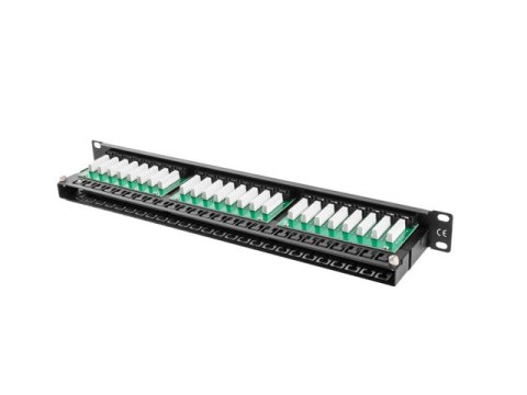 PATCH PANEL 48 PORT 1U 19" KAT.5E CZARNY LANBERG PATCH PANEL 48 PORT 1U 19" KAT.5E CZARNY LANBERG
