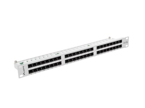 PATCH PANEL 48 PORT 1U 19" KAT.5E SZARY LANBERG PATCH PANEL 48 PORT 1U 19" KAT.5E SZARY LANBERG