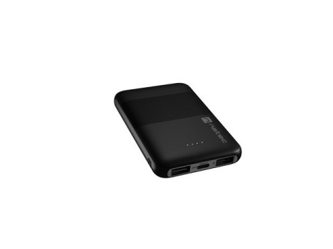 POWERBANK NATEC TREVI COMPACT 5000MAH 2X USB-A + 1X USB-C CZARNY POWERBANK NATEC TREVI COMPACT 5000MAH 2X USB-A + 1X USB-C CZARNY