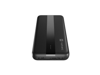 POWERBANK NATEC TREVI SLIM 10000MAH 2X USB-A + 1X USB-C CZARNY