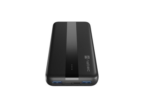 POWERBANK NATEC TREVI SLIM Q 10000MAH 2X USB QC3.0 + 1X PD CZARNY POWERBANK NATEC TREVI SLIM Q 10000MAH 2X USB QC3.0 + 1X PD CZARNY