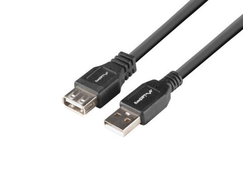 PRZEDŁUŻACZ USB-A M/F 2.0 1.8M CZARNY BOX LANBERG PRZEDŁUŻACZ USB-A M/F 2.0 1.8M CZARNY BOX LANBERG