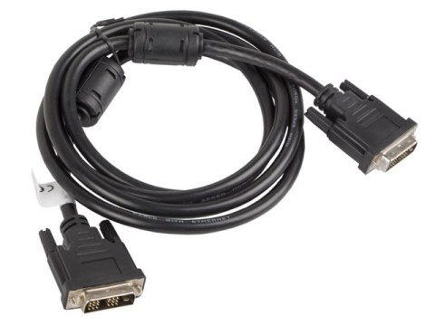 KABEL DVI-D(M)(18+1)->DVI-D(M)(18+1) 1.8M CZARNY SINGLE LINK LANBERG KABEL DVI-D(M)(18+1)->DVI-D(M)(18+1) 1.8M CZARNY SINGLE LINK LANBERG