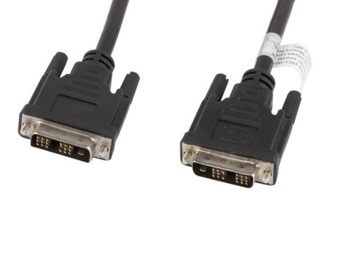 KABEL DVI-D(M)(18+1)->DVI-D(M)(18+1) 1.8M CZARNY SINGLE LINK LANBERG KABEL DVI-D(M)(18+1)->DVI-D(M)(18+1) 1.8M CZARNY SINGLE LINK LANBERG