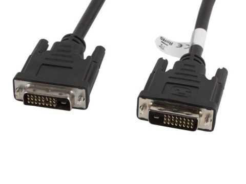 KABEL DVI-D(M)(24+1)->DVI-D(M)(24+1) 3M CZARNY DUAL LINK LANBERG KABEL DVI-D(M)(24+1)->DVI-D(M)(24+1) 3M CZARNY DUAL LINK LANBERG