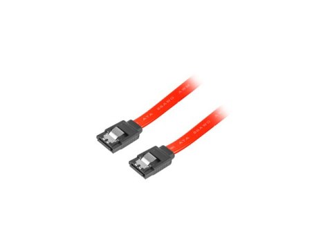KABEL SATA DATA II (3GB/S) F/F 50CM Z ZATRZASKAMI METALOWYMI CZERWONY LANBERG KABEL SATA DATA II (3GB/S) F/F 50CM Z ZATRZASKAMI METALOWYMI CZERWONY LANBERG