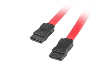 KABEL SATA DATA III (6GB/S) F/F 50CM CZERWONY LANBERG