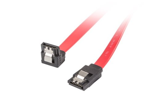 KABEL SATA DATA III (6GB/S) F/F 50CM Z ZATRZASKAMI METALOWYMI KĄTOWY DÓŁ/PROSTO CZERWONY LANBERG KABEL SATA DATA III (6GB/S) F/F 50CM Z ZATRZASKAMI METALOWYMI KĄTOWY DÓŁ/PROSTO CZERWONY LANBERG