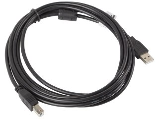 KABEL USB-A(M)->USB-B(M) 2.0 3M CZARNY FERRYT LANBERG