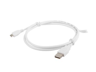 KABEL USB MICRO(M)->USB-A(M) 2.0 1M BIAŁY LANBERG