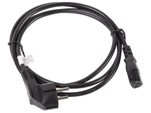KABEL ZASILAJĄCY CEE 7/7->IEC 320 C13 1.8M VDE CZARNY LANBERG KABEL ZASILAJĄCY CEE 7/7->IEC 320 C13 1.8M VDE CZARNY LANBERG