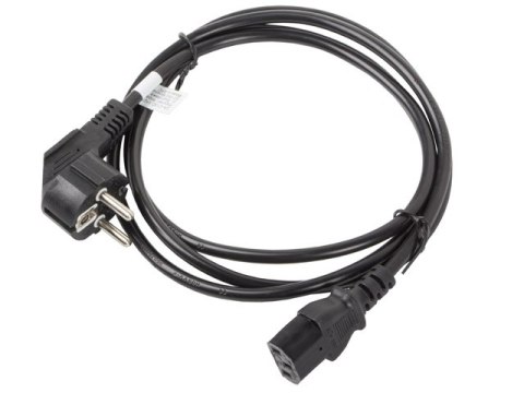 KABEL ZASILAJĄCY CEE 7/7->IEC 320 C13 1.8M VDE CZARNY LANBERG KABEL ZASILAJĄCY CEE 7/7->IEC 320 C13 1.8M VDE CZARNY LANBERG