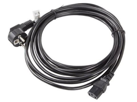 KABEL ZASILAJĄCY CEE 7/7->IEC 320 C13 5M VDE CZARNY LANBERG KABEL ZASILAJĄCY CEE 7/7->IEC 320 C13 5M VDE CZARNY LANBERG