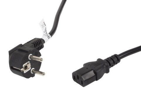 KABEL ZASILAJĄCY CEE 7/7->IEC 320 C13 5M VDE CZARNY LANBERG KABEL ZASILAJĄCY CEE 7/7->IEC 320 C13 5M VDE CZARNY LANBERG