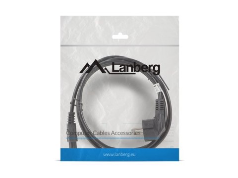 KABEL ZASILAJĄCY LAPTOP (MIKI) CEE 7/7->IEC 320 C5 1.8M VDE CZARNY LANBERG KABEL ZASILAJĄCY LAPTOP (MIKI) CEE 7/7->IEC 320 C5 1.8M VDE CZARNY LANBERG