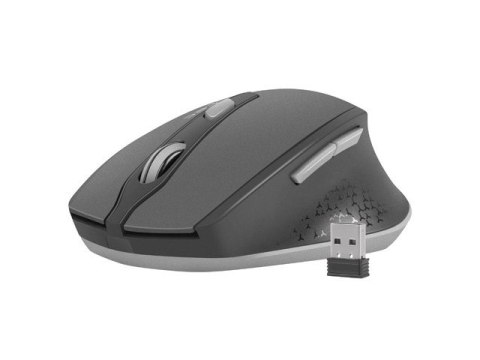 MYSZ NATEC SISKIN BEZPRZEWODOWA 2400DPI CZARNO-SZARA Z CICHYM KLIKIEM