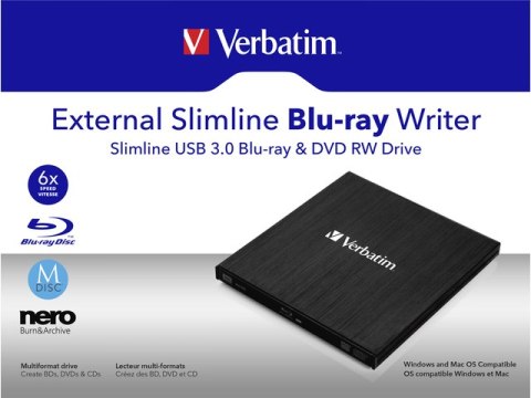 NAPĘD ZEWNĘTRZNY VERBATIM BLU-RAY X6 USB 3.0+ BLU-RAY NAPĘD ZEWNĘTRZNY VERBATIM BLU-RAY X6 USB 3.0+ BLU-RAY
