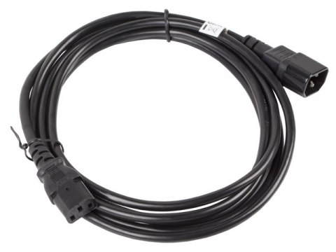 PRZEDŁUŻACZ KABLA ZASILAJĄCEGO IEC 320 C13->C14 3M VDE CZARNY LANBERG PRZEDŁUŻACZ KABLA ZASILAJĄCEGO IEC 320 C13->C14 3M VDE CZARNY LANBERG