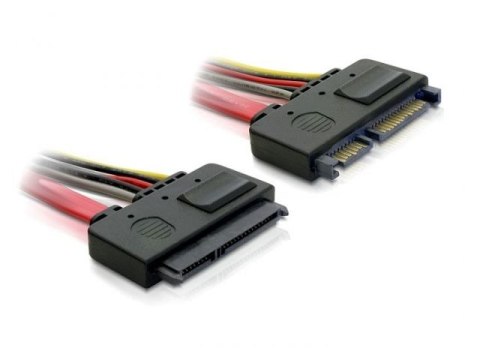 PRZEDŁUŻACZ SATA 22 PIN M/F 20CM DELOCK PRZEDŁUŻACZ SATA 22 PIN M/F 20CM DELOCK