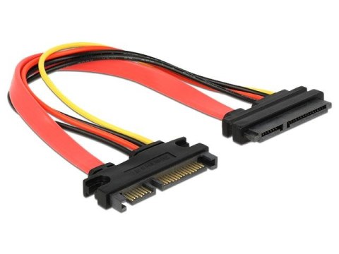 PRZEDŁUŻACZ SATA 22 PIN M/F 20CM DELOCK PRZEDŁUŻACZ SATA 22 PIN M/F 20CM DELOCK