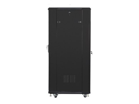 SZAFA INSTALACYJNA RACK STOJĄCA 19" 32U 600X800 CZARNA DRZWI SZKLANE LANBERG (ZŁOŻONA)