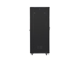 SZAFA INSTALACYJNA RACK STOJĄCA 19" 42U 800X800 CZARNA DRZWI SZKLANE LANBERG (ZŁOŻONA)