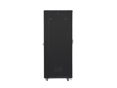 SZAFA INSTALACYJNA RACK STOJĄCA 19" 42U 800X800 CZARNA DRZWI SZKLANE LANBERG (ZŁOŻONA)