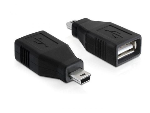 ADAPTER USB-A(F) 2.0->USB MINI(M) CZARNY DELOCK ADAPTER USB-A(F) 2.0->USB MINI(M) CZARNY DELOCK