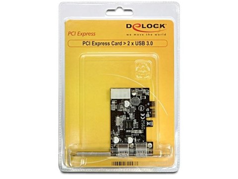 KARTA PCI EXPRESS X1->2X USB-A 3.0 DELOCK KARTA PCI EXPRESS X1->2X USB-A 3.0 DELOCK