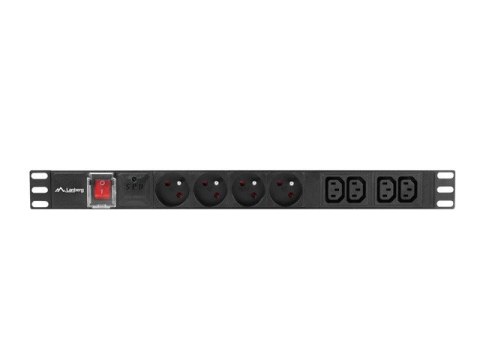 LISTWA ZASILAJĄCA RACK PDU 19" LANBERG 1U 10A 4X 230V PL 4X IEC C13 2M CZARNA C14 LISTWA ZASILAJĄCA RACK PDU 19" LANBERG 1U 10A 4X 230V PL 4X IEC C13 2M CZARNA C14