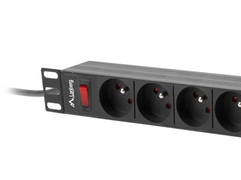 LISTWA ZASILAJĄCA RACK PDU 19" LANBERG 1U 16A 9X 230V PL 3M CZARNA LISTWA ZASILAJĄCA RACK PDU 19" LANBERG 1U 16A 9X 230V PL 3M CZARNA