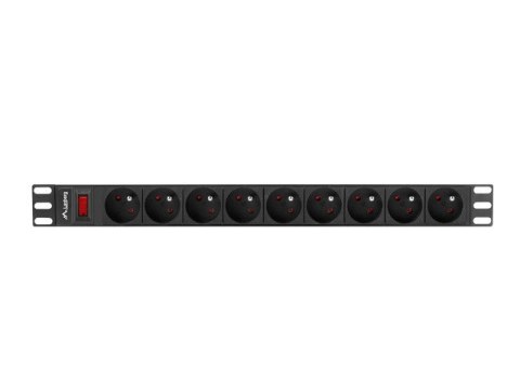 LISTWA ZASILAJĄCA RACK PDU 19" LANBERG 1U 16A 9X 230V PL 3M CZARNA LISTWA ZASILAJĄCA RACK PDU 19" LANBERG 1U 16A 9X 230V PL 3M CZARNA