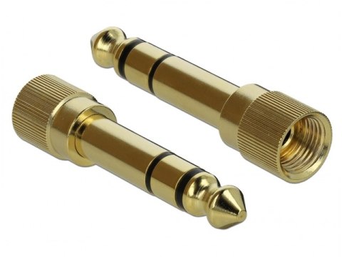 PRZEDŁUŻACZ AUDIO MINIJACK 3.5MM M/F 3 PIN + PRZEJŚCIÓWKA NAKRĘCANA JACK 6.35MM 1M CZARNY DELOCK PRZEDŁUŻACZ AUDIO MINIJACK 3.5MM M/F 3 PIN + PRZEJŚCIÓWKA NAKRĘCANA JACK 6.35MM 1M CZARNY DELOCK