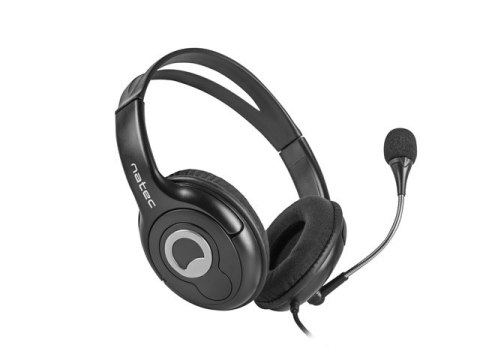 SŁUCHAWKI NAUSZNE STEREO NATEC BEAR 2 Z MIKROFONEM I REGULACJĄ GŁOŚNOŚCI CZARNE SŁUCHAWKI NAUSZNE STEREO NATEC BEAR 2 Z MIKROFONEM I REGULACJĄ GŁOŚNOŚCI CZARNE