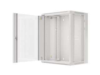 SZAFA INSTALACYJNA RACK WISZĄCA 19" 15U 570X450 SZYBKI MONTAŻ SZARA LANBERG (FLAT PACK)