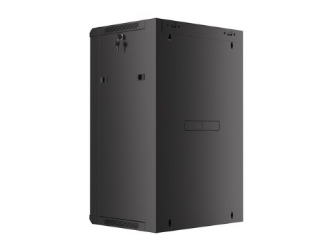 SZAFA INSTALACYJNA RACK WISZĄCA 19" 18U 570X450 SZYBKI MONTAŻ CZARNA LANBERG (FLAT PACK)