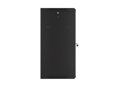 SZAFA INSTALACYJNA RACK WISZĄCA 19" 18U 570X450 SZYBKI MONTAŻ CZARNA LANBERG (FLAT PACK)