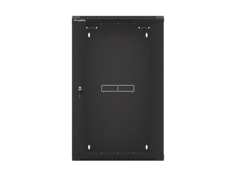 SZAFA INSTALACYJNA RACK WISZĄCA 19" 18U 570X450 SZYBKI MONTAŻ CZARNA LANBERG (FLAT PACK)