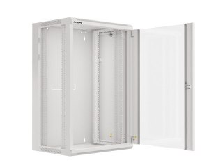 SZAFA INSTALACYJNA RACK WISZĄCA 19" 18U 570X450 SZYBKI MONTAŻ SZARA LANBERG (FLAT PACK)