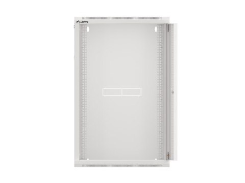 SZAFA INSTALACYJNA RACK WISZĄCA 19" 18U 570X450 SZYBKI MONTAŻ SZARA LANBERG (FLAT PACK)