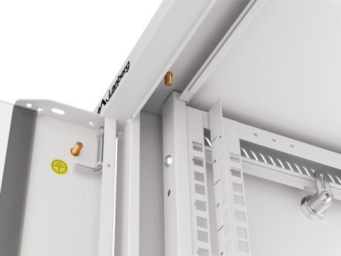 SZAFA INSTALACYJNA RACK WISZĄCA 19" 18U 570X450 SZYBKI MONTAŻ SZARA LANBERG (FLAT PACK)