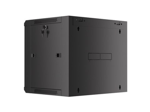 SZAFA INSTALACYJNA RACK WISZĄCA 19" 9U 570X450 SZYBKI MONTAŻ CZARNA LANBERG (FLAT PACK)