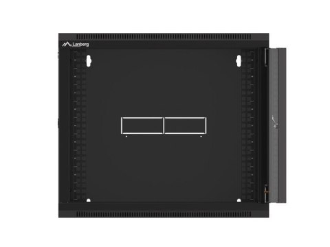 SZAFA INSTALACYJNA RACK WISZĄCA 19" 9U 570X450 SZYBKI MONTAŻ CZARNA LANBERG (FLAT PACK)