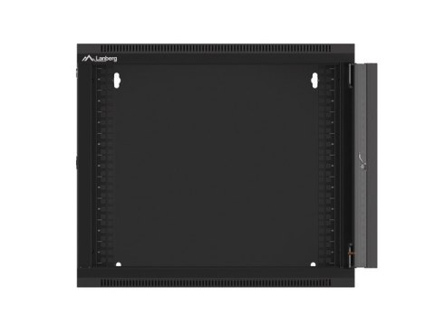SZAFA INSTALACYJNA RACK WISZĄCA 19" 9U 570X600 SZYBKI MONTAŻ CZARNA LANBERG (FLAT PACK)