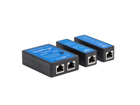 TESTER PRZEWODÓW LAN, POE RJ45, RJ11, COAXIAL LANBERG NT-0404