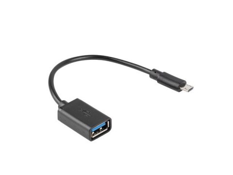 ADAPTER USB MICRO(M) 2.0->USB-A(F) 15CM OTG CZARNY LANBERG ADAPTER USB MICRO(M) 2.0->USB-A(F) 15CM OTG CZARNY LANBERG